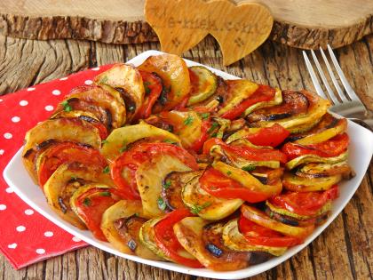 Fırında Sebze Dizmesi