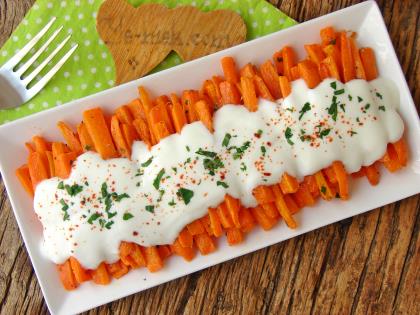 Yoğurtlu Havuç Kızartması