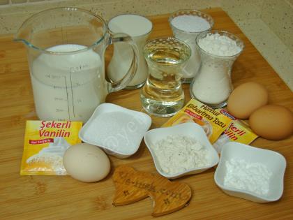 Muhallebili Tart Kek