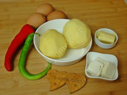 Peynirli Patatesli Omlet