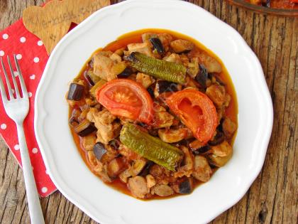 Tavuklu Patlıcan Kebabı