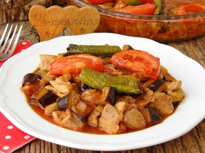 Tavuklu Patlıcan Kebabı