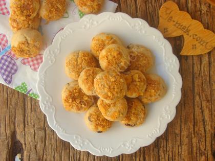 Damla Çikolatalı Mısır Gevrekli Kurabiye