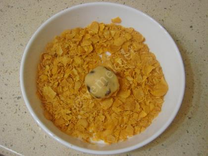 Damla Çikolatalı Mısır Gevrekli Kurabiye