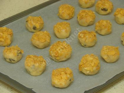 Damla Çikolatalı Mısır Gevrekli Kurabiye