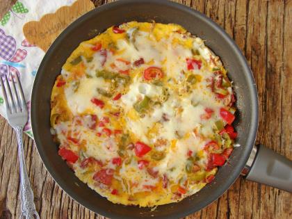 Biberli Sucuklu Yumurta