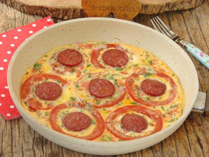 Tavada Domates Pizzası