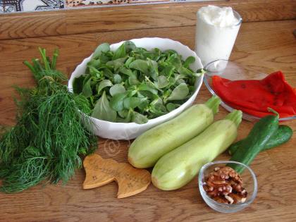 Kabaklı Semizotu Salatası