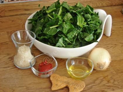 Pirinçli Ispanak Yemeği