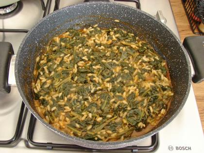 Pirinçli Ispanak Yemeği