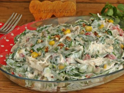 Tavuklu Semizotu Salatası