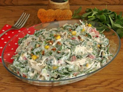 Tavuklu Semizotu Salatası