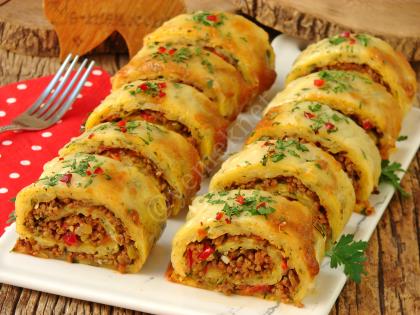 Kıymalı Rulo Patates