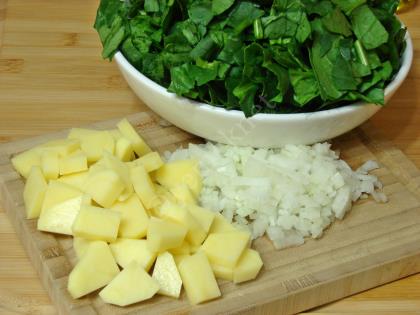 Patatesli Ispanak Yemeği