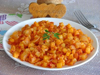 Soğanlı Patates Kavurması