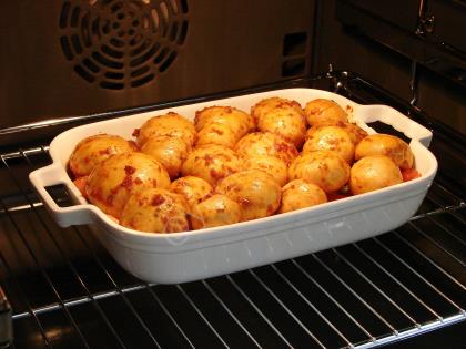 Fırında Sebzeli Soslu Mantar