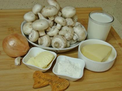 Fırında Beşamel Soslu Mantar