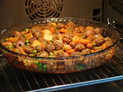 Fırında Sebzeli Misket Köfte