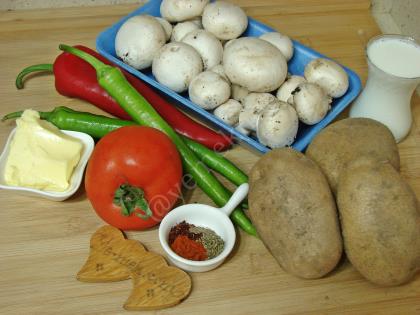 Patates Püreli Mantar Sote