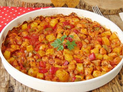 Tavuklu Sebze Kebabı