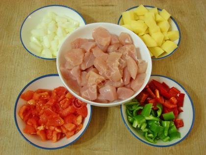 Tavuklu Sebze Kebabı