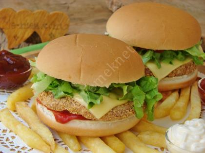 Fırında Tavuk Hamburger