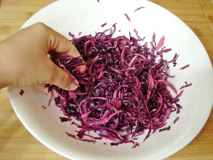 Kırmızı Lahanalı Fasulye Salatası