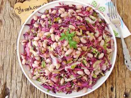 Kırmızı Lahanalı Fasulye Salatası