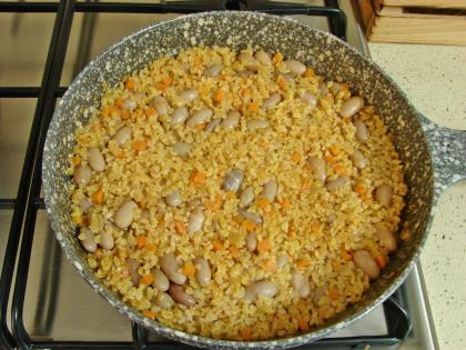 Barbunyalı Bulgur Pilavı