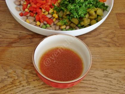 Bezelyeli Barbunya Salatası