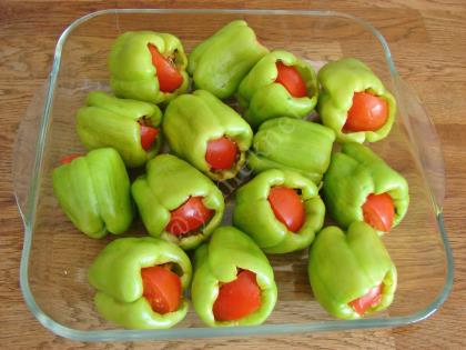 Fırında Biber Dolması