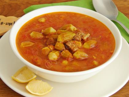 Taze Bamya Çorbası