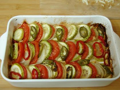 Fırında Domatesli Kabak