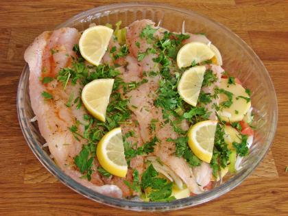 Fırında Mezgit Fileto