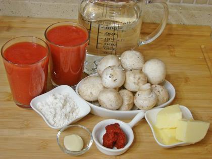 Mantarlı Domates Çorbası