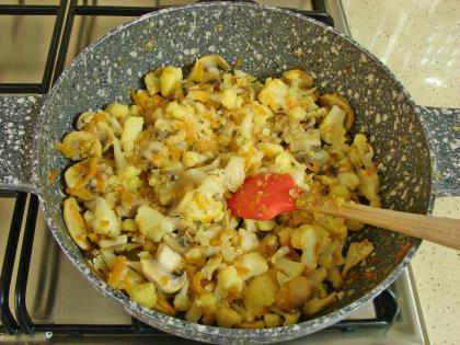 Mantarlı Karnabahar Kavurması