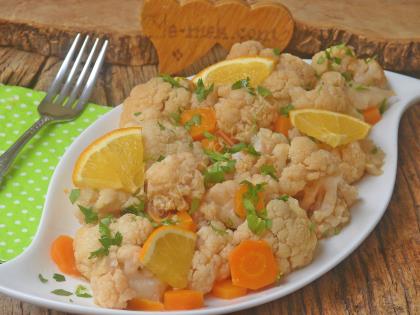 Portakal Soslu Karnabahar Salatası