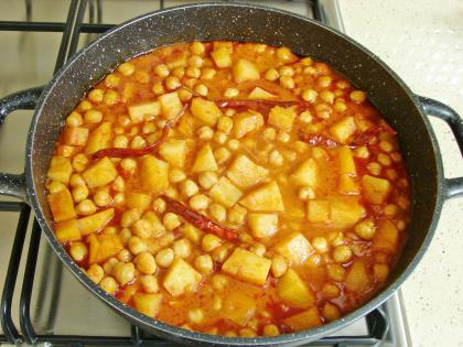 Patatesli Nohut Yemeği