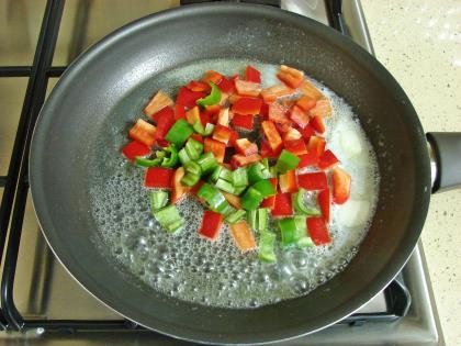 Mantarlı Biberli Omlet