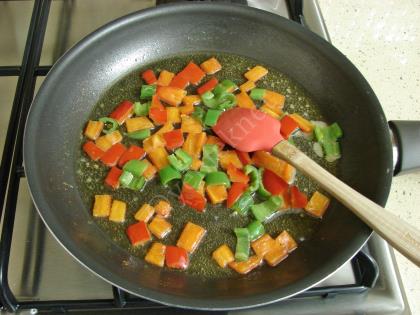 Mantarlı Biberli Omlet