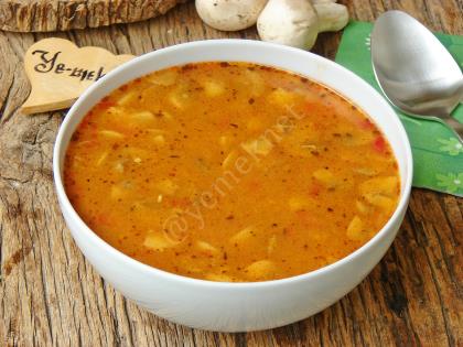 Mantarlı Tarhana Çorbası