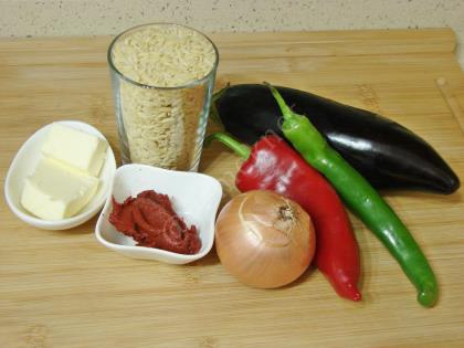 Patlıcanlı Şehriye Pilavı