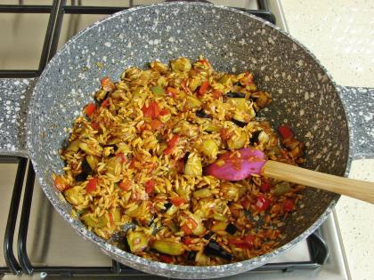 Patlıcanlı Şehriye Pilavı