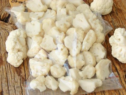 Buzlukta Karnabahar Saklama