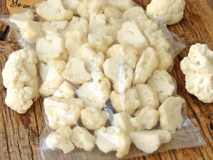 Buzlukta Karnabahar Saklama