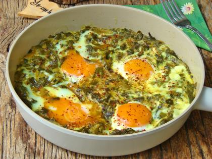 Yumurtalı Çiriş Otu Kavurması