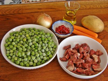 Etli Bezelye Yemeği