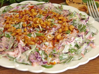 Mor Lahanalı Semizotu Salatası