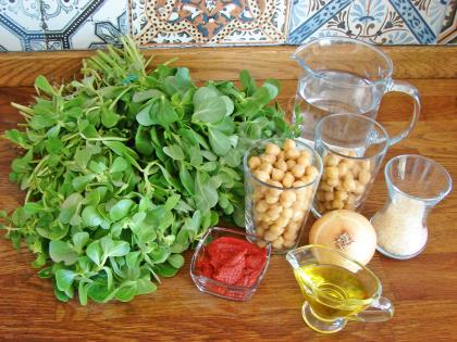 Nohutlu Semizotu Yemeği