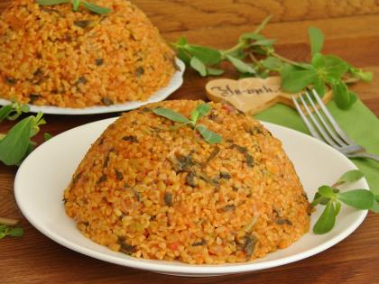 Semizotlu Bulgur Pilavı